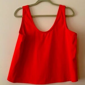Spanx Tank Top Size 2X Red Stretch EUC Flawless Great Basic Summer Top/Layering